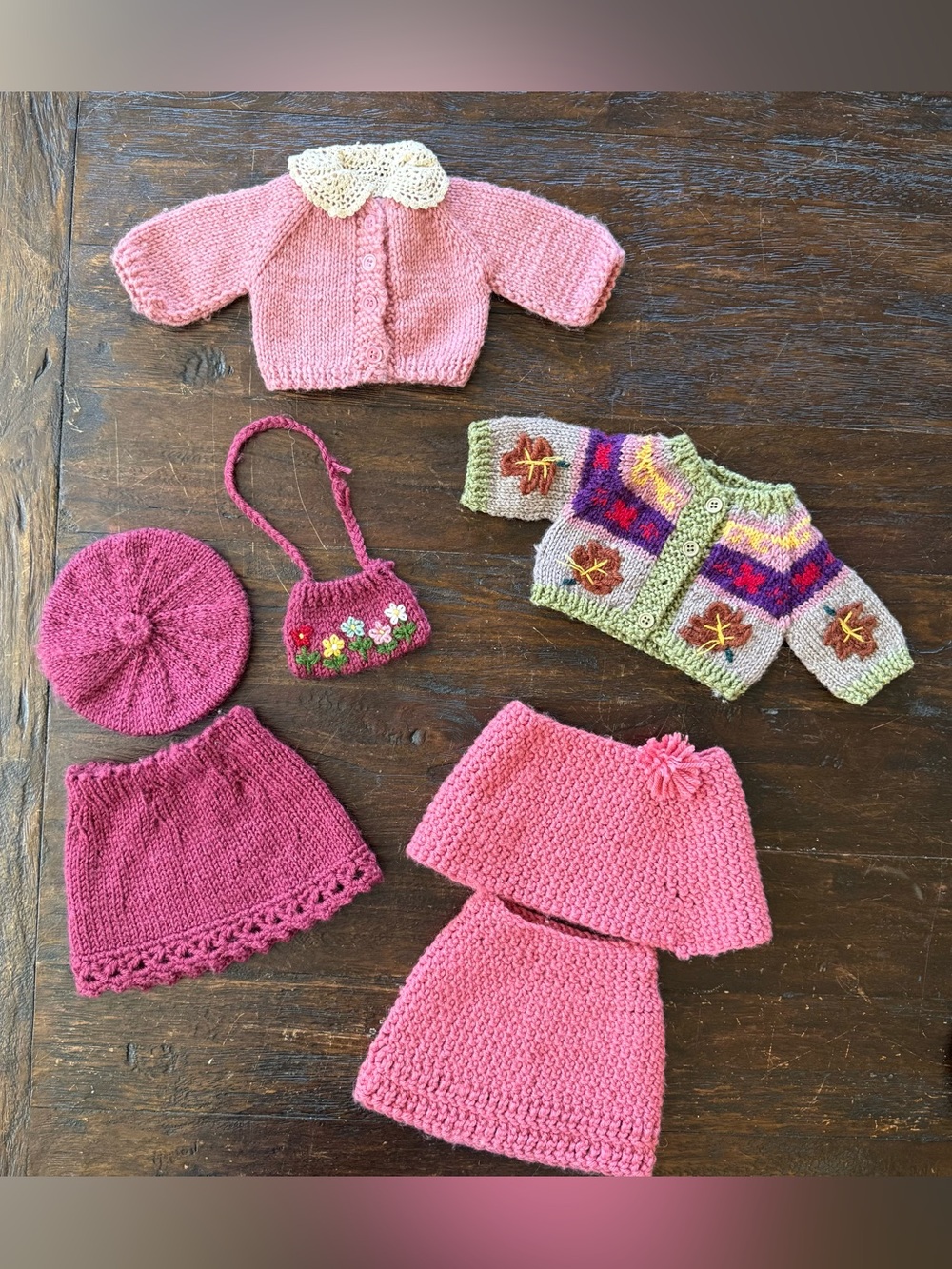 18” Doll Clothes Lot Handmade Crochet